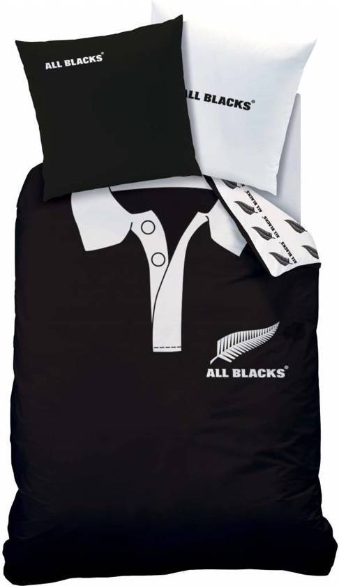 All Blacks Polo - Dekbedovertrek - Eenpersoons - 140 x 200 cm - Zwart