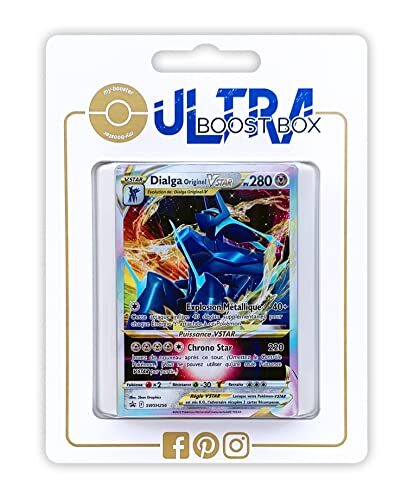 my-booster Dialga Originel VSTAR (Origin Forme Dialga VSTAR) SWSH256 Full Art - Ultraboost X Epée et Bouclier 10 Astres Radieux - Doos met 10 Franse Pokemon kaarten