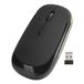 Ciciglow Draadloze Muis voor Laptops, 2,4G Optische Draagbare USB-minimuis 4-weg Scrollwiel Beweegt 1600 Dpi Stille Computermuizen (zwart)