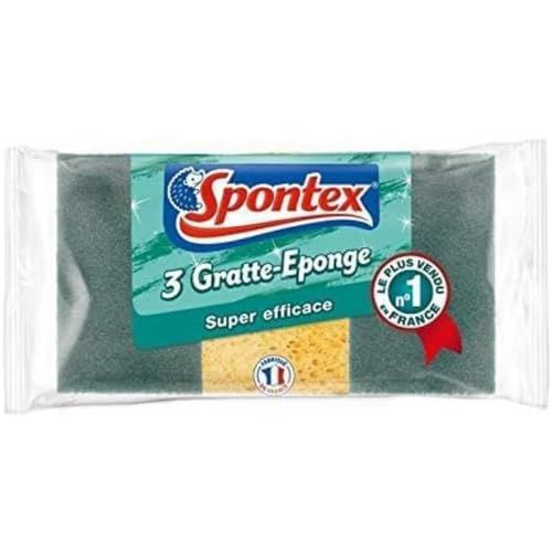 Spontex Schuurspons, Zeer Efficiënt, 1 Pak Van 3 Stuks