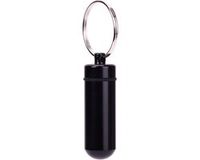 New Age Devi Goodies and Living Groothandel Medicijn koker - Pillen koker - Sleutelhanger - Aluminium - Zwart