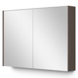 Maxaro Spiegelkast Met Verlichting Modulo 100x70cm Donkerbruin Eiken