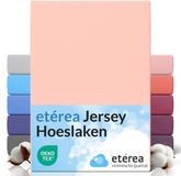 etérea Himmlische Qualität etérea Jersey Hoeslaken 90x200 - 100x200 cm Oekotex Made in Green - 100% katoen - Lichtroze