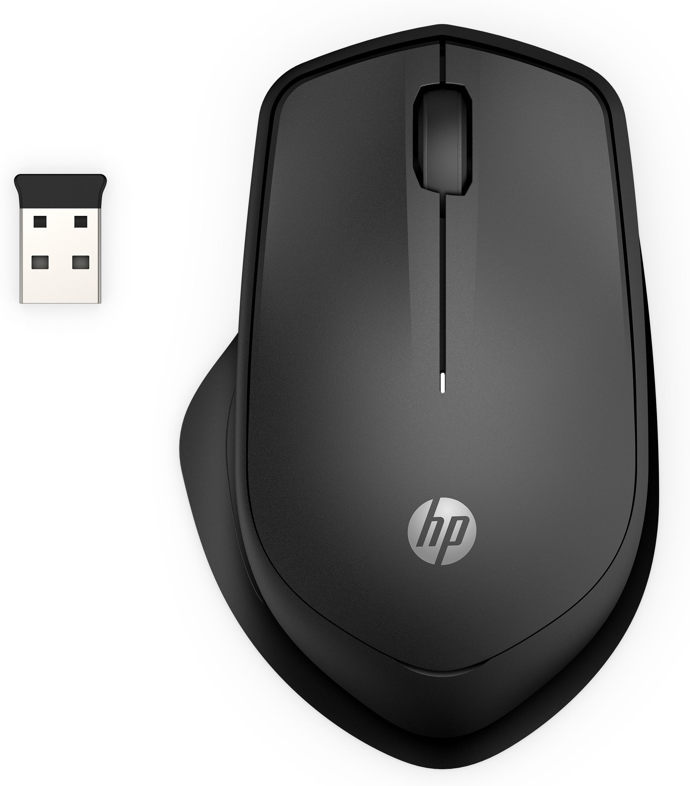 HP 280 Silent Wireless Mouse - Zwart - Draadloos