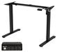 Pied réglable pour bureau debout, hauteur 73-118 cm, noir