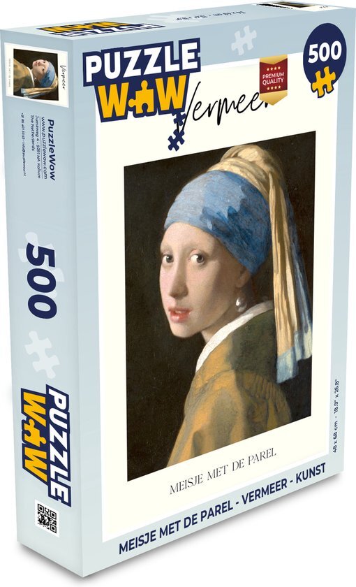 MuchoWow Puzzel Meisje met de parel - Vermeer - Kunst - Legpuzzel - Puzzel 500 stukjes