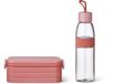 Mepal Lunchbox midi avec Bouteille d'eau 500 ml - Boîte à pain - 4 tranches de pain - Vivid mauve