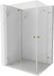 Mexen Lunar-F Duo douchecabine opvouwbaar 75 x 70 , transparant, or