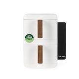 Salter Toronto Verticook Ultra Air Friteuse – 9 l verticale dubbele lade, koken op 4 niveaus, 2 x 4,5 l manden, vaatwasmachinebestendig accessoires, ruimtebesparend, 9 functies, synchronisatie en
