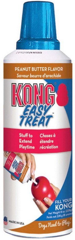 Kong - Easy Treat Peanut Butter Hondensnack - Blauw - Kunststof - 98 cm