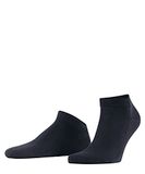 FALKE ClimaWool kort eenkleurig wol lyocell sneakersokken enkelsokken heren blauw - maat 39-40