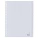 Kangaro Tabbladen A4 - 10x stuks - grijs - met venster - 23 gaats/rings