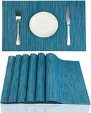 Placemats Red-A Placemats van vinyl, hittebestendig, wasbaar, gemakkelijk te reinigen, 6 stuks