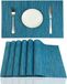 Placemats Red-A Placemats van vinyl, hittebestendig, wasbaar, gemakkelijk te reinigen, 6 stuks