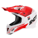 SHOT Lite Fury Wit Rood Glanzend Crosshelm Maat XS