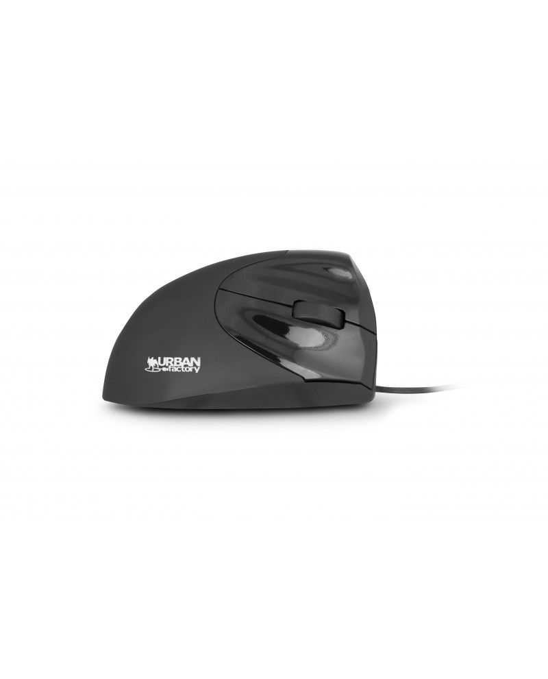 Urban Factory Ergo - Zwart - 2400 DPI - Bedrade Muis