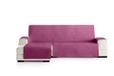 Eysa Oslo bankovertrek, polyester, C/2 fuchsia-grijs, Chaise longue 240 cm. Geschikt voor banken van 250 tot 300 cm.