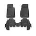 OMAC 1706444 Ensemble de tapis de sol ETP (élastomère thermoplastique), noir