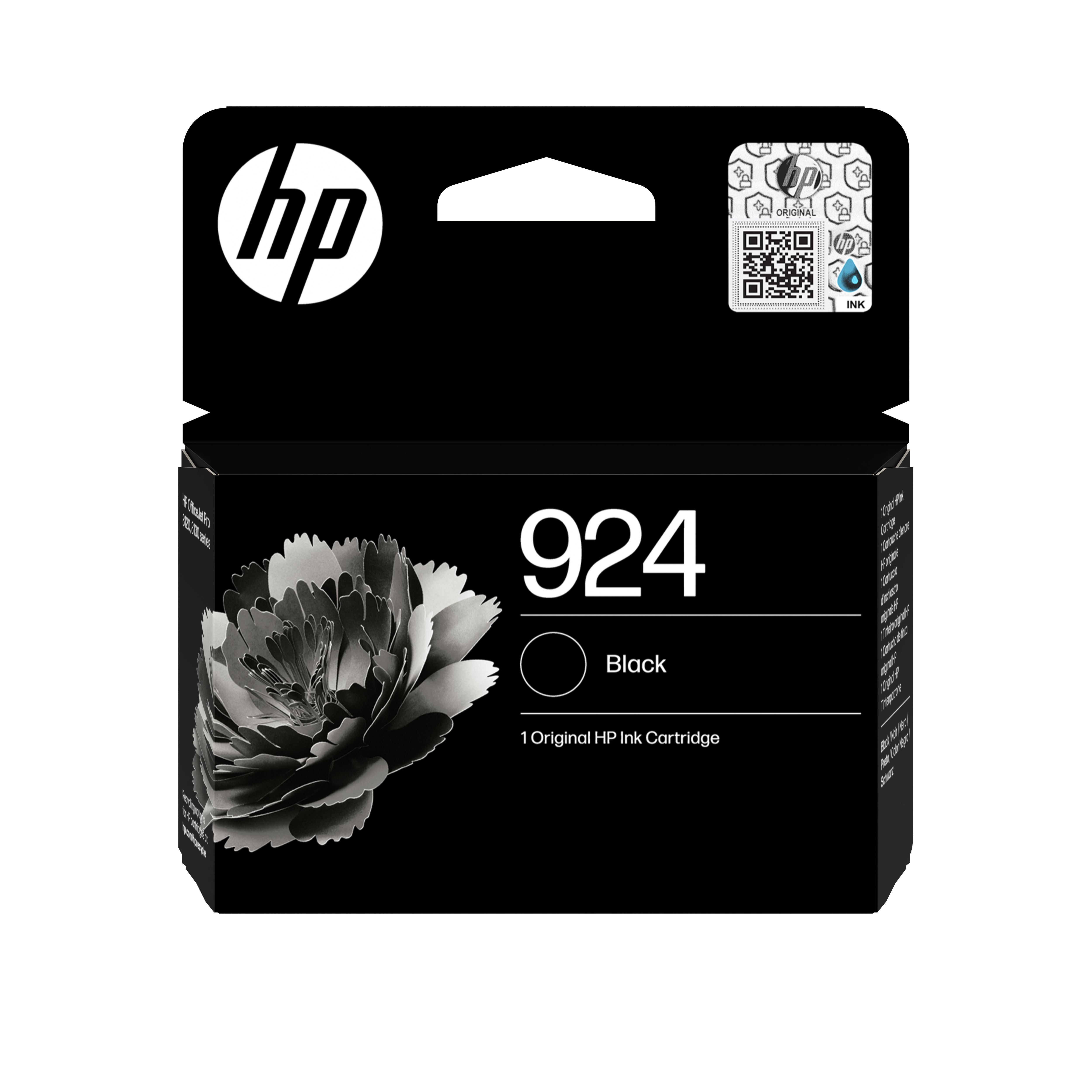 HP 924 Zwarte Inktcartridge - Origineel