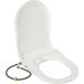 Abattant WC Bidet: Siège de toilette non électrique, 48 x 35 x 7,8 cm, double buse autonettoyante, abattant WC bidet en forme de D, bidet combiné