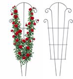 Relaxdays Klimrek - Set van 2 - Staal - Zwart - 100x40 cm
