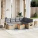 Maison Exclusive - Ensemble de jardin pour le jardin, composé de 8 pièces, avec coussins, en mélange de couleur beige, en polyrotin