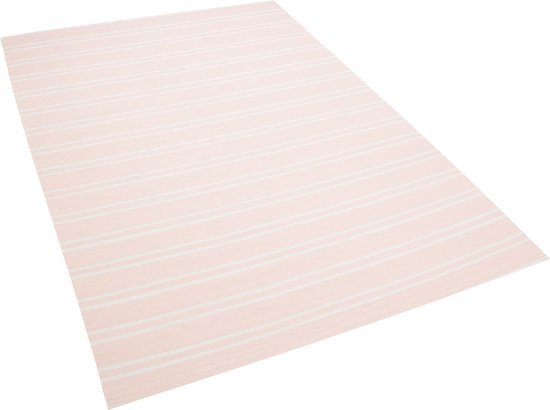 Beliani AKYAR Vloerkleed Roze PVC 160 x 230 cm