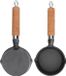 Sans marque Poêle à œuf Fonte Antiadhésif Poêle à omelette - Mini et simple - 2 pièces - Petite poêle pour œufs - 3,9 pouces