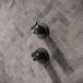 Hotbath Archie Afbouwdeel - 2 functies - omstel - inbouw thermostaat - geborsteld gunmetal PVD