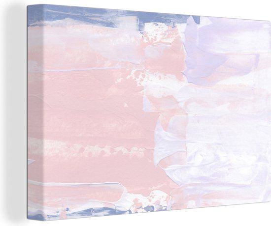 OneMillionCanvasses Canvas Schilderij 180x120 cm - Pastel Design - Muurdecoratie