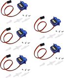 YUNIQUE NEDERLAND 5-delige micro-servomotor 9G RC-helikopter Vliegtuigbootbesturing Robot Mini-servo, blauwe kleur