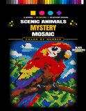 100 Mystery Mosaic Color by Number: Beautiful Animals in Scenic Landscapes with Squares, Circle, Diamonds & Hexagons for Relaxing Coloring