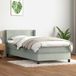 Maison Exclusive - Sommier à lattes de lit et matelas gris clair 80x210 cm velours