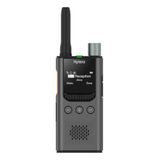 Hytera S1 Pro radio, elegant, professioneel, UHF 400-470 MHz, voor hotels en winkels, digitale en analoge radio, OLED-display, ruisonderdrukking AI en lange batterijduur, grijs