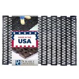 Stabiler Corporation 108 recylcled tire-link vermoeidheidsmat, voor vochtige ruimtes, Herringbone Weave, zwart, 24"x36", zwart/geel, 1