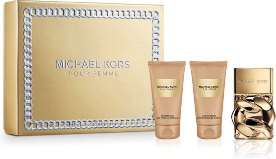 Michael Kors pour Femme Giftset - 50 ml Eau de Parfum Spray + 50 ml Showergel + 50 ml Bodylotion - Gift Set for Women