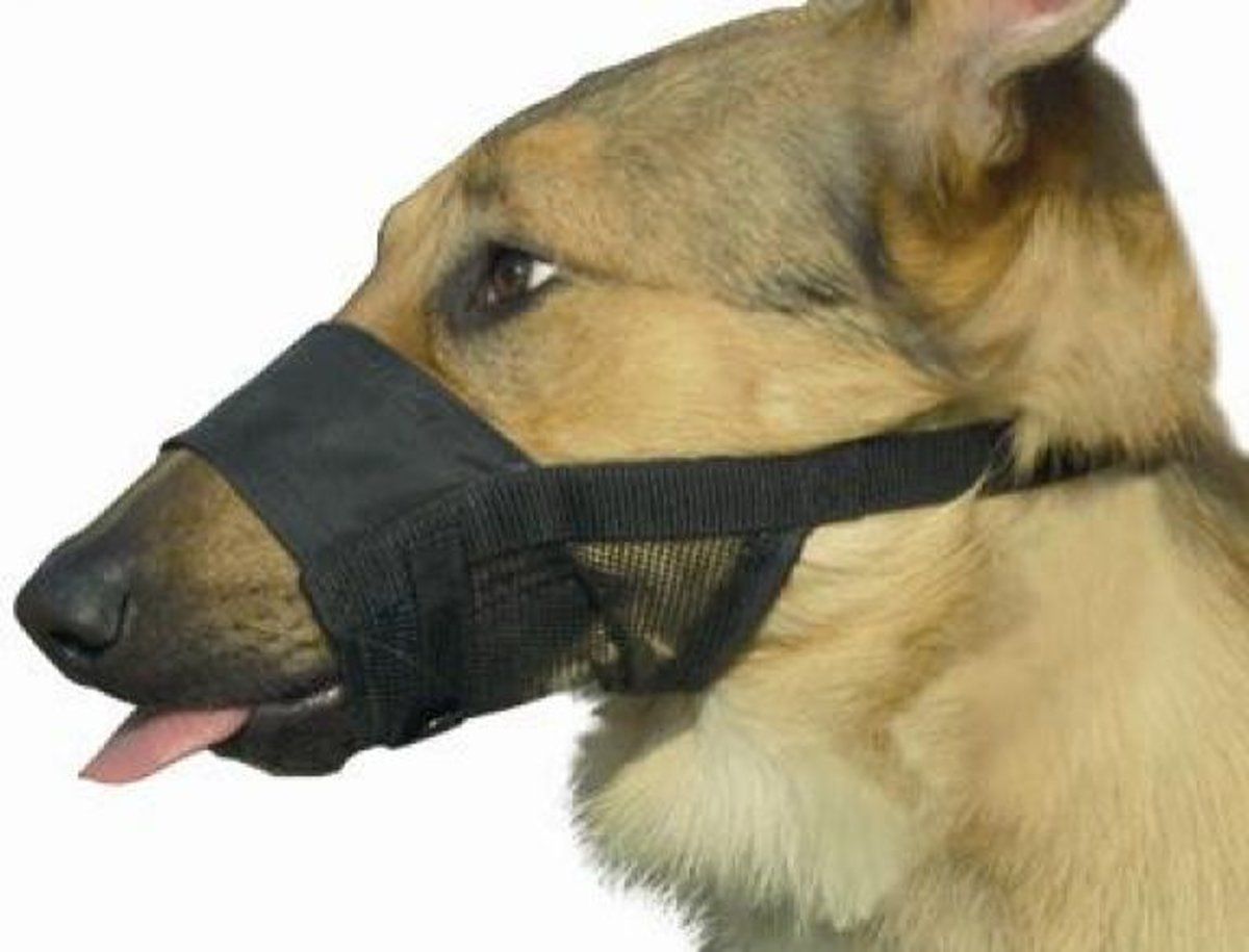 Beeztees Comfort Muilband - Hond - XL - 20-27 cm - Zwart