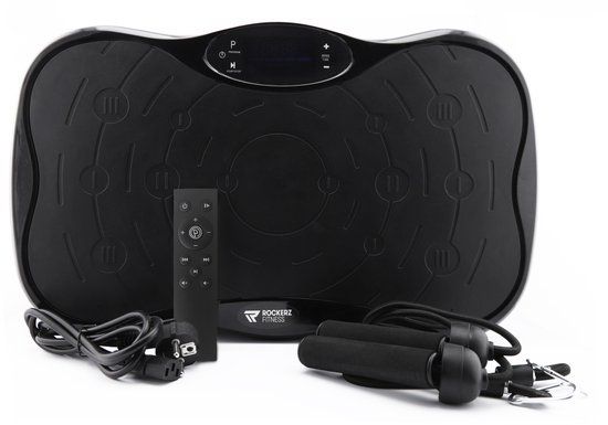 Rockerz Fitness Rockerz Trilplaat Deluxe - Trilplaat fitness - Zwart - 200W - 150 kg - 99 snelheden