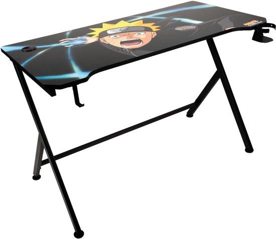 Konix Drakkar Naruto Gamingbureau 121x69 cm Zwart