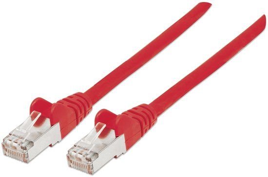 Intellinet 735247 - Netwerkkabel - 0,5 m - Cat6 - S/FTP - Rood