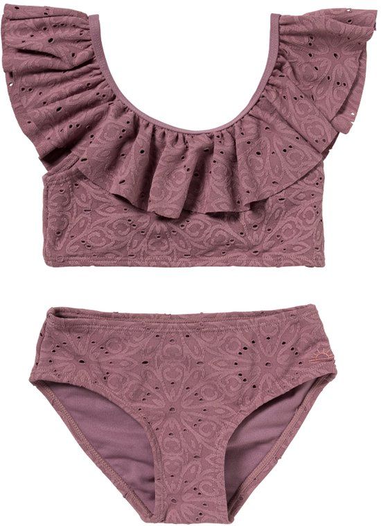 Salted Stories Bikini Dusky Orchid Broderie Maat 98/104