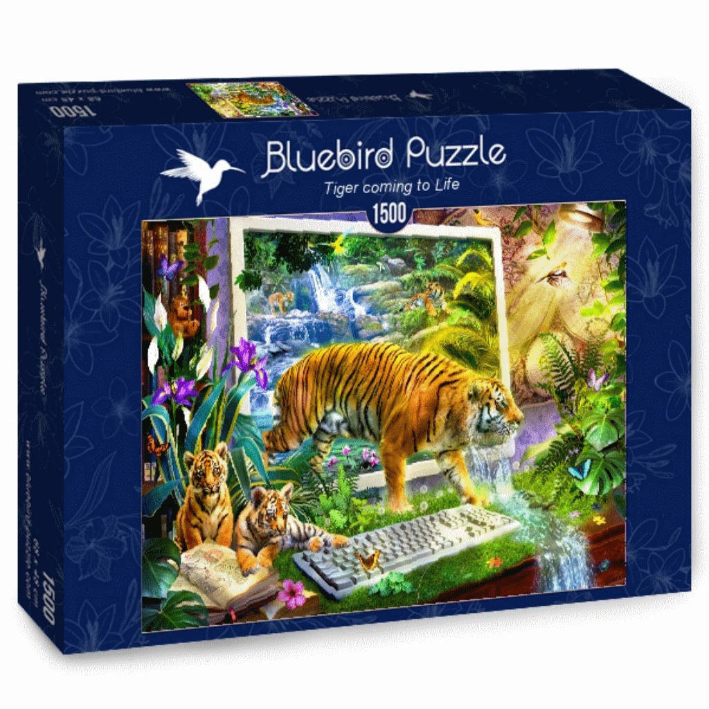 Bluebird Puzzle Bluebird Tiger Koming to Life Puzzel