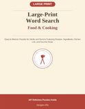 Large-Print Word Search: Food & Cooking