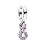 Pandora Moments Dames Bedel Zilver - Roze