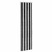 vidaXL Rideau anti-insectes chenille gris et noir 56 x 200 cm
