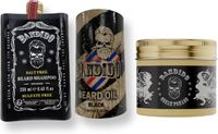 Bandido Baard Shampoo 250 ML & Bandido Barber Shop Beard Oil 40 ml & Bandido Cream Pomade 125 ml