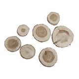 Rayher 85288000 grenen schijven rond, grootte: 3cm-5cm, SB-Btl 100g