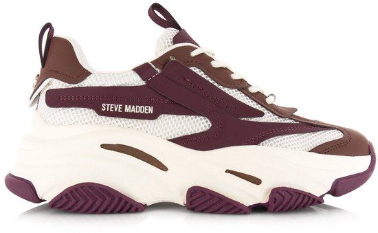Steve Madden Possession-E white sepia Lage sneakers | Vrouwen | Maat 39
