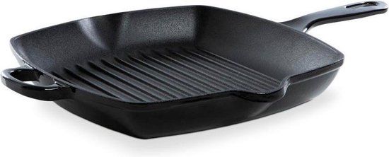 BK Bourgogne Grillpan 26x26 cm - Gietijzer - Zwart - Inductie - Vierkant