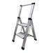 Homelux 710030 huisladder, plat, aluminium, 2 treden